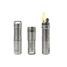 MecArmy X7S Multifunctional EDC Capsule Flashlight and Lighter Kit, DIY Choice Of 8 EDC Combi Customised, Micro USB Rechargeable Penlight+Pill Box Battery Capsule+Lighters All-in-one Kit(Stonewashed)