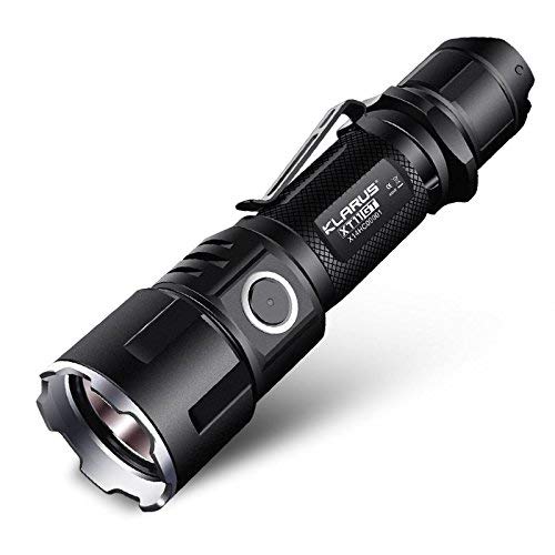 Klarus XT11GT 2000LM Waterproof LED Flashlight Cree Xhp35 Hd E4 Led Programmable Tactical Flashlight Beam Distance 1037Ft with 3100mAh Battery Holster Lanyard USB Charging Cable