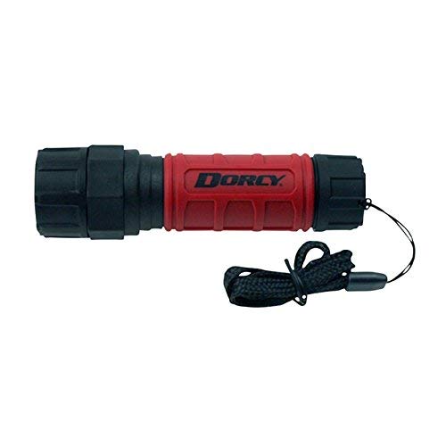 Dorcy 140-Lumen Weather Resistant Unbreakable with Glow LED Flashlight, Red (41-4200)