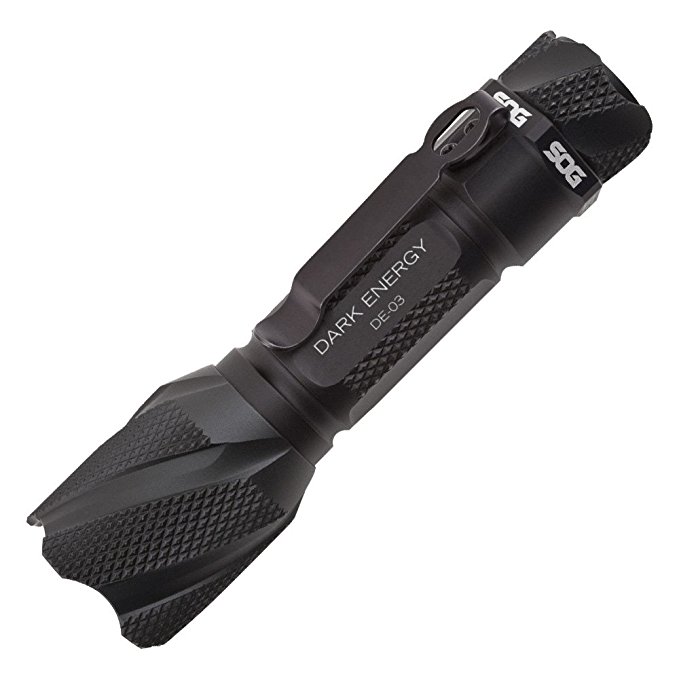 SOG Dark Energy Flashlight DE-03-128 Lumens, 1 AA, Annodized Aluminum Body, CREE LED Technology