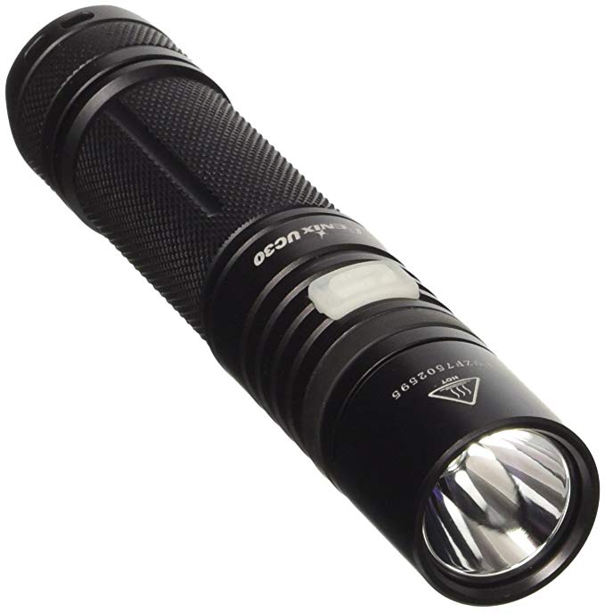 Fenix UC30 Rechargeable Flashlight - CREE XM-L2 U2 LED - 960 Lumens - Uses 2 x CR123 or 1 UC30L2BK