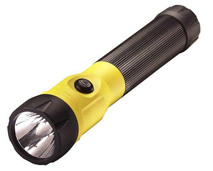 Streamlight 76162 PolyStinger LED Flashlight with DC Charger, Yellow - 485 Lumens