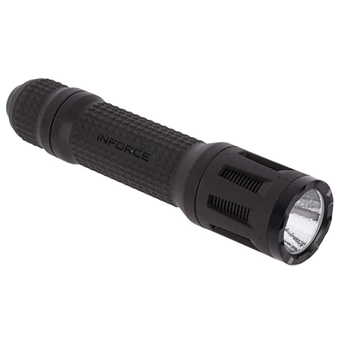 Inforce TFx Constant, Momentary and Strobe Handheld Flashlight 700 Lumens White LED Black TFX-05-1