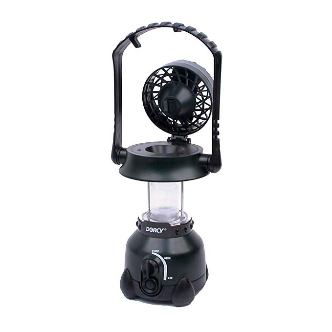 Dorcy 41-3110 Luminator Xenon LED Flashlight Lantern with Flip-Top Fan, 45-Lumens, Assorted Colors