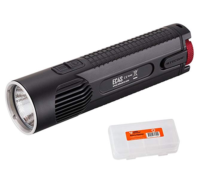 NiteCore EC4S 2150 Lumens XHP50 Flashlight with LumenTac Battery Organizer