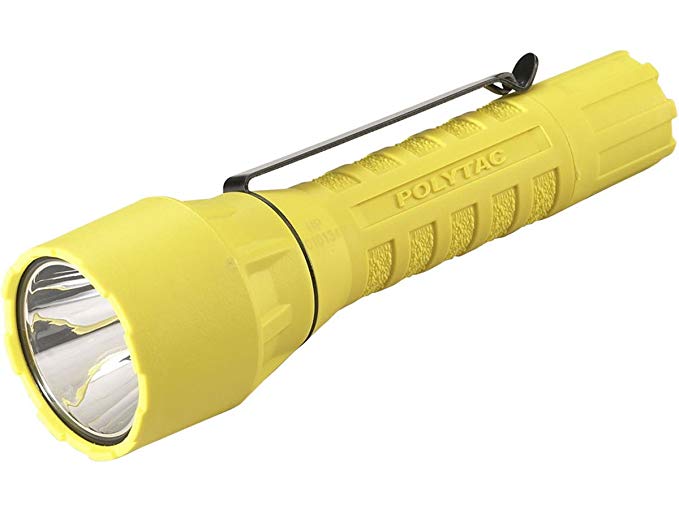 Streamlight 88863 PolyTac LED HP Flashlight with Lithium Batteries, Yellow - 275 Lumens