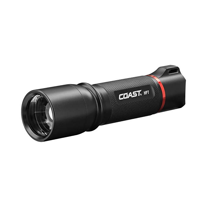 Coast HP7 410 Lumen Pure Beam Focusing LED Flashlight with Slide Focus and Beam Lock System