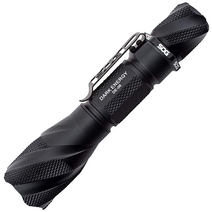 SOG Tactical Flashlight Rechargeable Flashlight - “Dark Energy 750A” DE-06 LED Flashlight with 5 Tactical Flashlight LED Modes and 687 Flashlights High Lumens