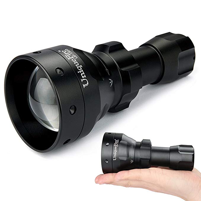 UniqueFire UF-1503 T50 IR 850NM LED 50mm Lens Infrared Light Night Vision Flashlight 3 Modes Torch (1503 IR 850)