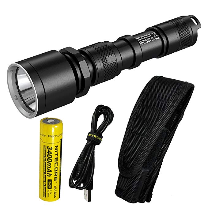 Nitecore MH25GT 1000 Lumen USB Rechargeable LED Flashlight - Long Range Throwing with Lumen Tactical Adapters (Upgrade for MH25)